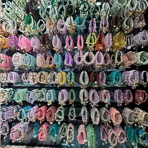 47pcs Bohemian Glass Bead Stretch Bracelets Set - with Star Floral & Butterfly Heart Pendant, Perfect for Daily Wear Casual Attire Party Jewelry Holiday Gifts