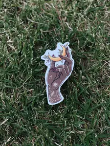 Moon Hand Waterproof Sticker