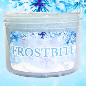 Frostbite Slime, Thick and Clear, Unscented Slime, Beautifully Pigmented Winter Themed Slime by Coco Cloud Slimes