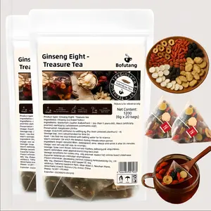 Kidney Tea Formula Ginseng Eight Treasure Tea, Chinese Kidney Tea for Men and Women, Natural Herbal Ingredients for Kidney Traditional Bever Organic Beverage detox cleanse Value Pack Filled with Tea