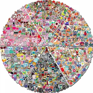 600 Pack Stickers Pack,Cute Colorful Waterproof ,Vinyl Art Stickers for Water Bottles,Skateboards and Notebooks, Laptop for Teens Girls Kids Adults Adhesive Decor