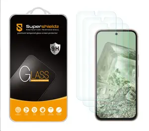 (3 Pack) Designed for Google Pixel 8a Tempered Glass Screen Protector, Anti Scratch, Bubble Free