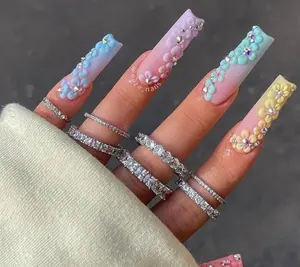 Aura Nails - Pin by aysanmis on nail ideas | Spring acrylic nails