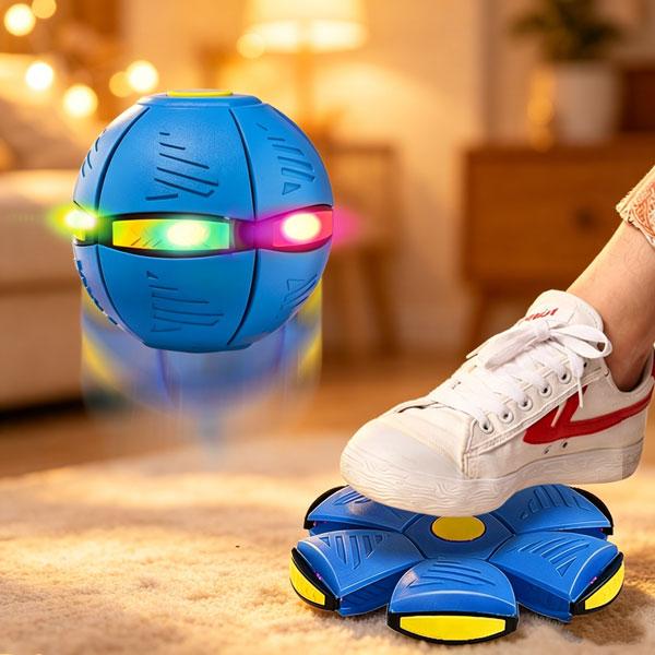 Magic Bouncing Ball, Magic Ball 6-Light Dual Form – Pop up, Flying Saucer Bouncy, Interactive Bouncing Balls for Parent, Outdoor Interactive Magic Meta Ball