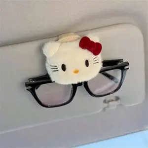 Car Sunglasses Holder Magnetic Eyeglass Clip, Cute Car Interior Organizer, Sun Visor Storage Rack for Women, 1 Piece