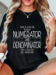 100% Cotton Funny Math Teacher Joke Men Women Fun Best Math Quotes Tee T-Shirt