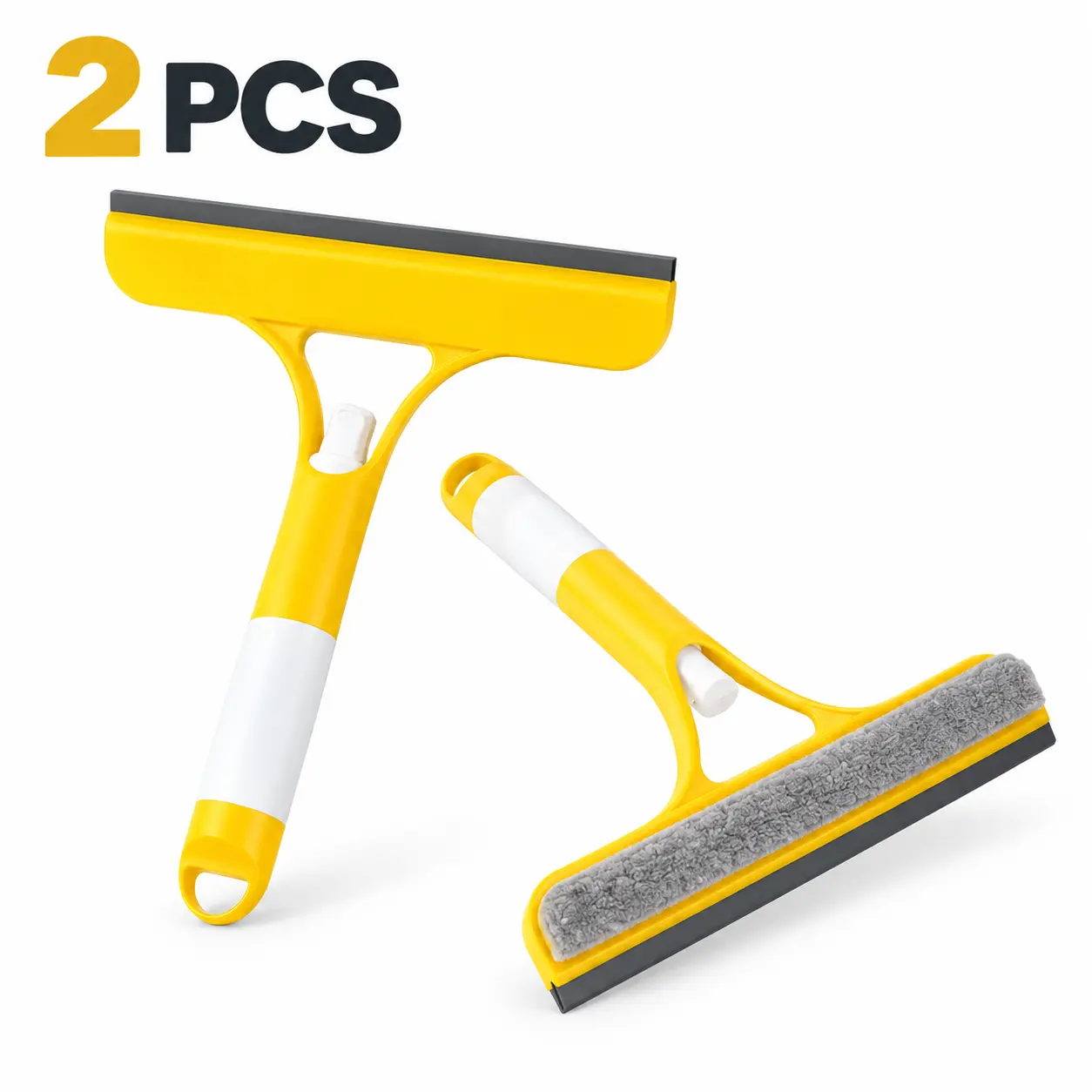 3-in-1 Window Squeegee Set with Spray Bottle, 1/2 Pack Multipurpose Home Cleaning Tool for Shower Doors, Mirrors glass scraper suction cup sponge holder