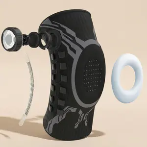 Knee Brace Knob Compression Sleeve, Adjustable Knee Support with Patella Gel Pad & Side Stabilizers for Knee Pain Relief, Arthritis Support, Meniscus Tear Recovery, Professional Dial System, Fits Left & Right Knee