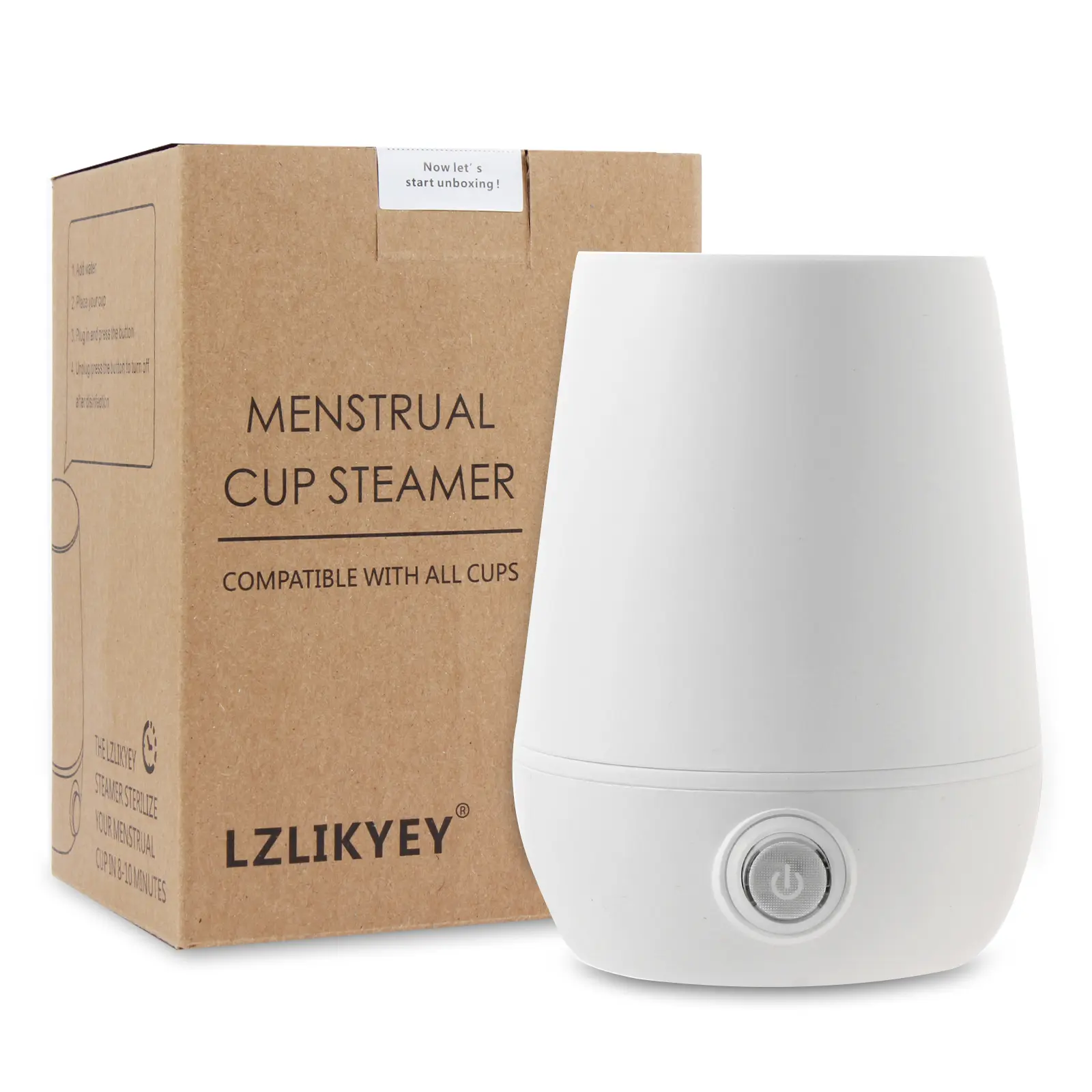 Menstrual Cup Sterilizer Steamer, 3-in-1 for Cleans, Dries, and Stores Your Period Cup- Leak-Free - 99.9% Cleaned, Suitable for Any Cups