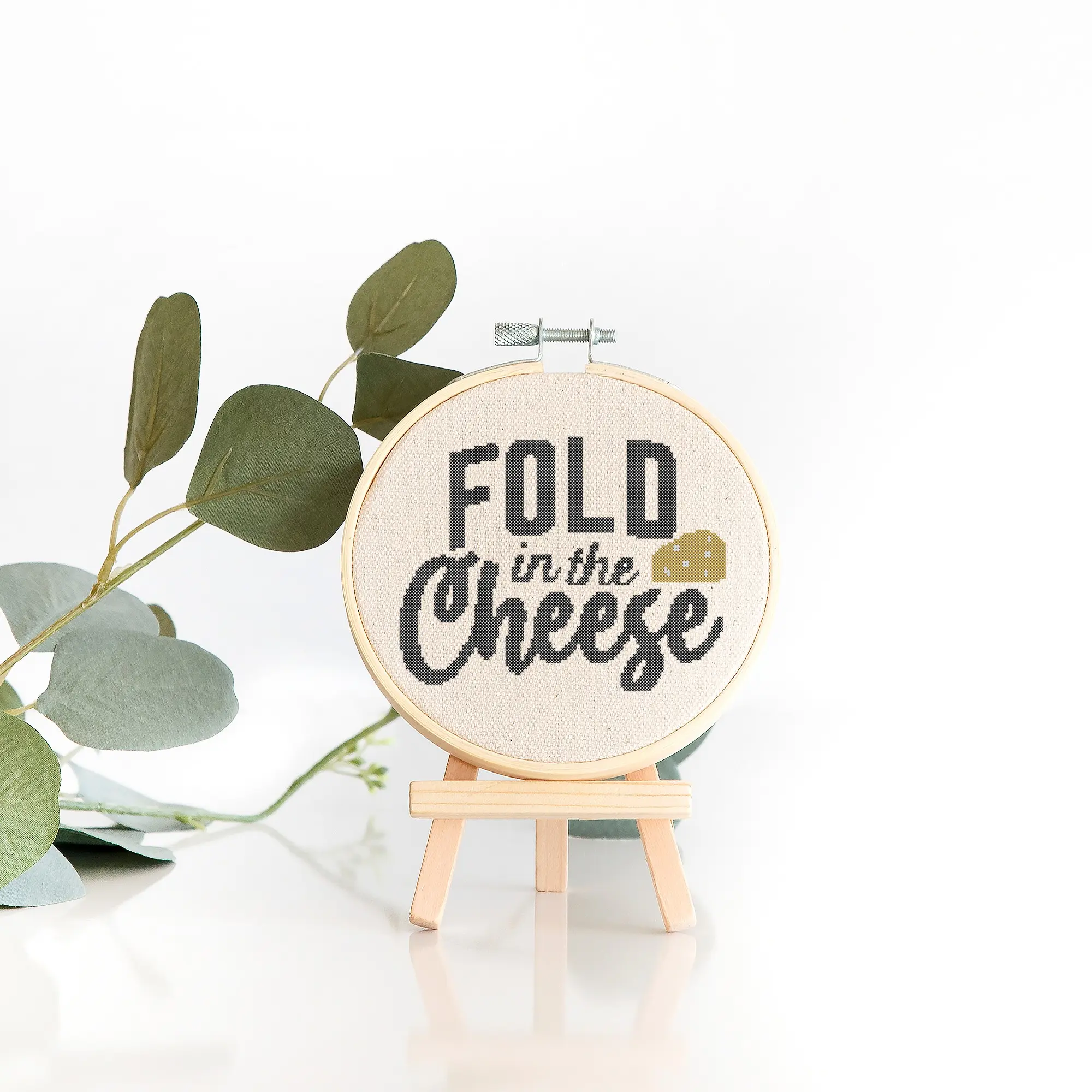 Schitt's Creek - Fold in the Cheese Quote Counted Cross Stitch KIT