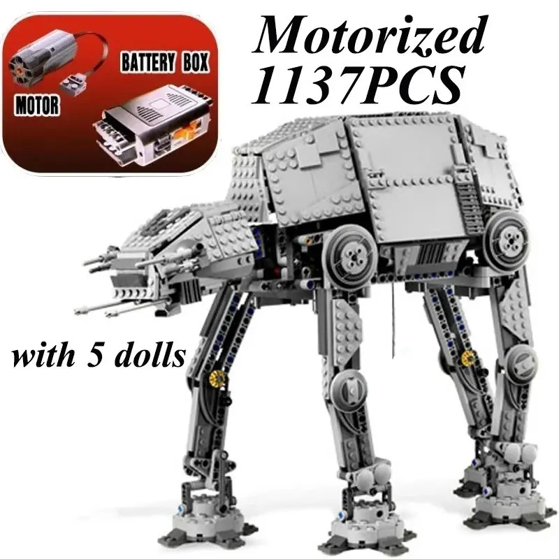 1137pcs Electric At-At Model Building Blocks Toy, Buildable Blocks Kit, Adult and Kids Birthday Gift, Boy and Girl Construction Set, New Arrival