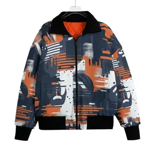 men's classic thermal fleece jacket – chicago navy/orange/white