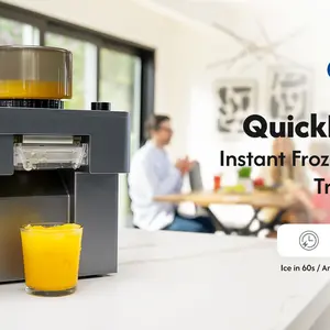 QUICK portable versatile  ICE Maker + Blender COMBO!   Mini SIZE 90s FAST Ic snowf  icemaker snowflake machine smoothie snow cine machine  home ice cream machine made in china  ice cream machine ge profile Opal Nugget Ice Maker Conversion Kit