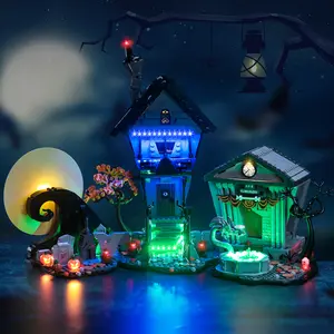 LED Light Compatible with Lego Tim Burton's The Nightmare Before Christmas, Creative Lighting Kit Compatible with Lego 21351(No Model)