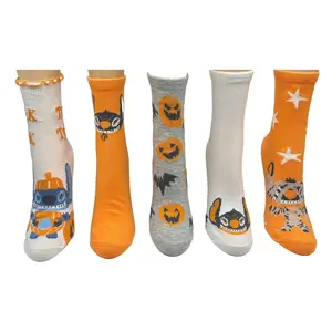 Lilo & Stitch Ladies' Fall Fun Capri Sock Set -5 Pair