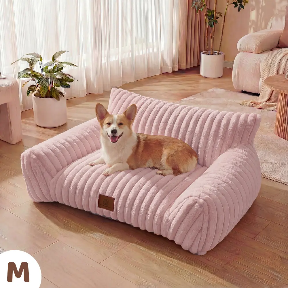Pet Couch, Blush Pink, M(30x20x10")