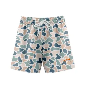 Men's Duck Camo Shorts - 5" Inseam Athletic Gym Shorts, Summer Beach Shorts, Breathable Outdoor Hunting Pattern Mesh Shorts with Pockets & Drawstring, Comfortable For Daily Wear