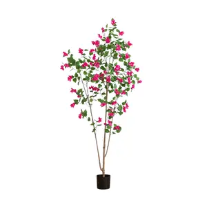 Nearly Natural 8' Artificial Miniamlist Bougainvillea Tree