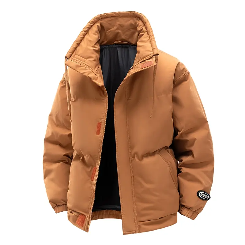 Men's Thickened Warm Hooded Jacket Windproof Soft Comfortable Casual Zipper Coat for Fall & Winter Outdoors Daily Wear