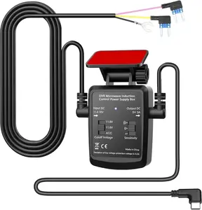 Dash Cam TypeC Hardwire Kit with Radar Detection,VV to V/A, with Low Voltage Protection,  Hour Radar Detection Parking Monitoring(DK)