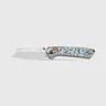 Kizer Madrac Button Liner Lock 14C28N Steel Micarta With Vortex Pattern Handle V3693BSA2, Outdoor Camping EDC for Men