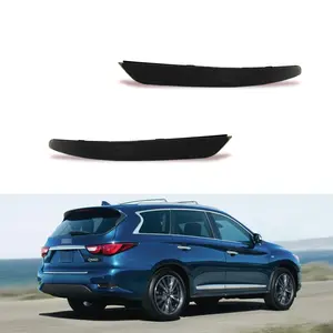 2pcs LH +RH Smoked Lens Rear Bumper Reflector lamps Lights Trim For 2016 2017 2018 2019 2020 INFINITI QX60,Replace OEM 26565-8990D; 26560-8990D