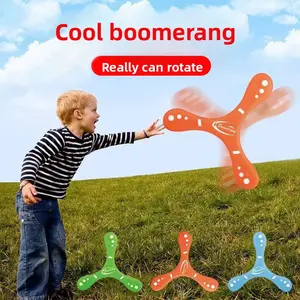 Children's Boomerang Hand Throwing Soft Frisbee Boomerang eva Foam Clover Dart Children's Outdoor Sports Toys High Density Soft Material
