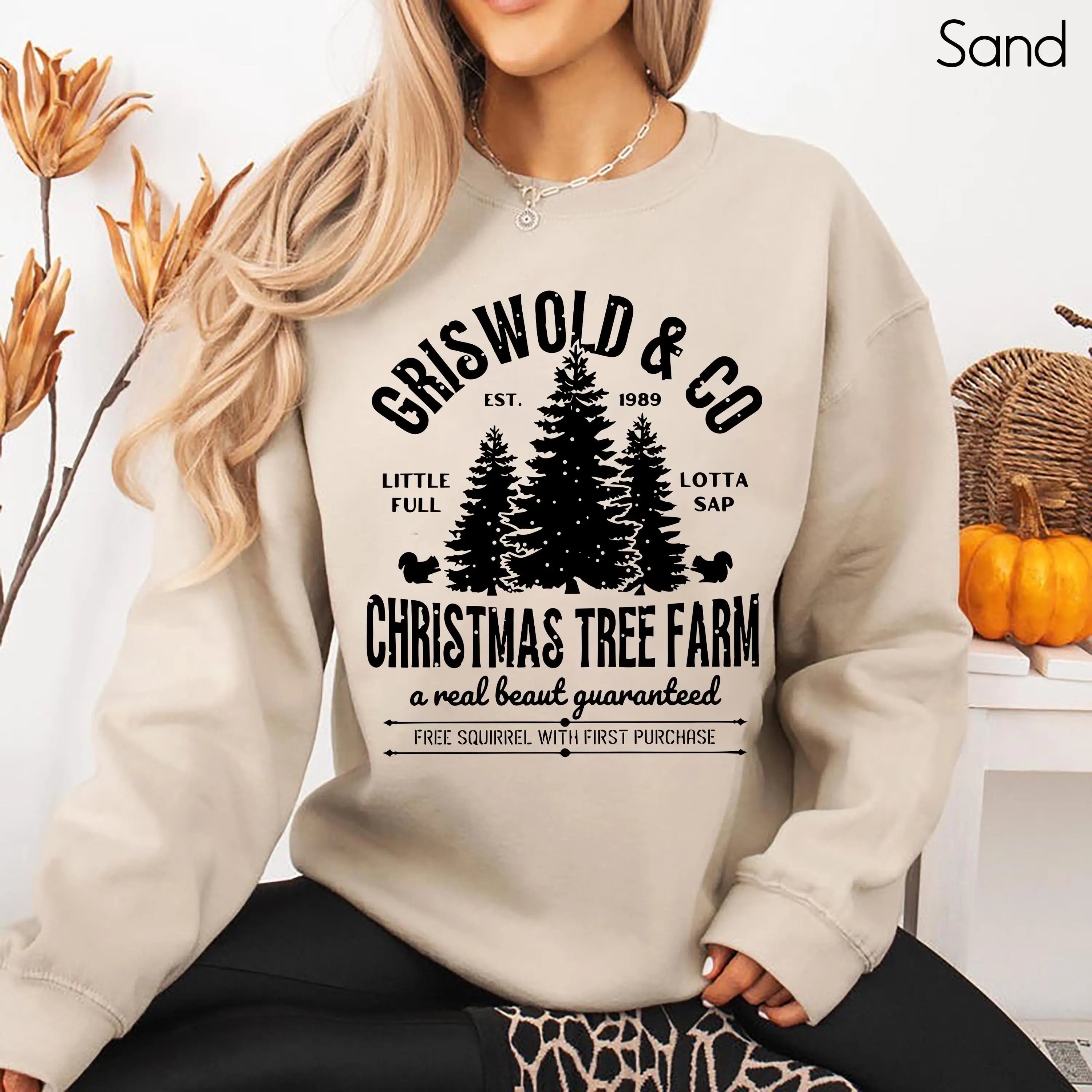 Grisworld Christmas Tree Sweatshirt, Griswold Family Christmas Vacation Shirt, Retro Christmas Movie Crewneck, Funny Xmas Holiday Apparel, Nostalgic Xmas Graphic Outfit, Cozy Winter Holiday Gift for Women & Men, Matching Family Xmas Sweater
