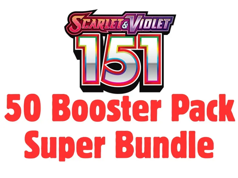 POKEMON 151 50 BOOSTER PACK SUPER BUNDLE
