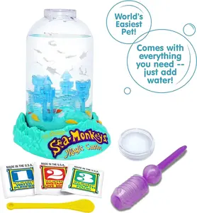 Sea-Monkeys Magic Castle - World's Only Instant Pet Toy - Ages 6+ (Pack of 1) - Toy Brine Shrimp Aquarium