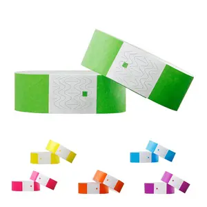 Wristband (100pcs), Waterproof & Tear-proof Wristband, Identification Wristband for Team Building, Music Festival, Office Stationery & Supplies