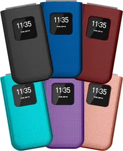 Case for Nokia 2720 V Flip Phone, Nakedcellphone [Grid Texture] Protective Snap-On Slim Hard Shell Cover for Verizon TA-1295