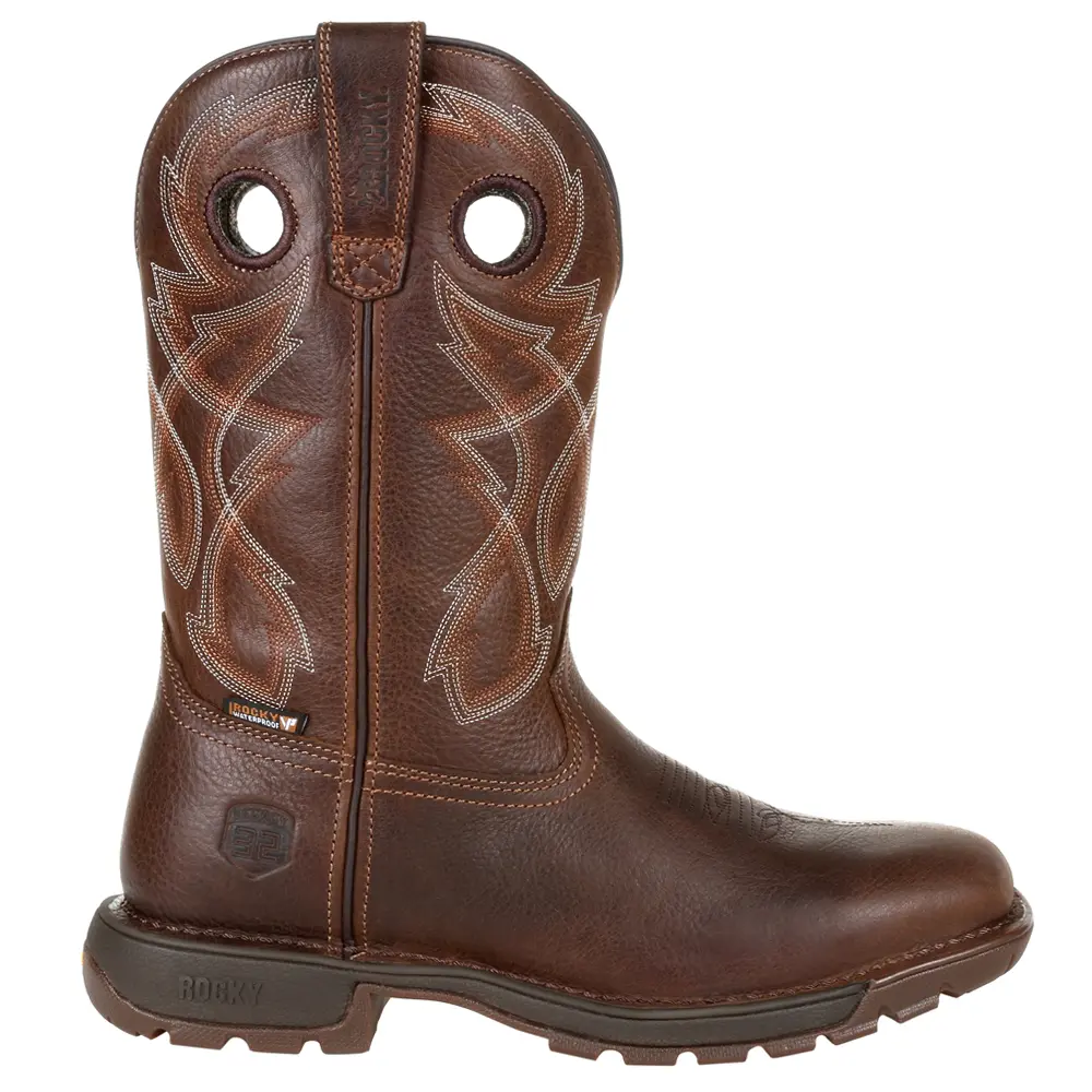 Rocky Mens Legacy 32 11 Inch Waterproof Soft Toe  Work/Duty - Brown