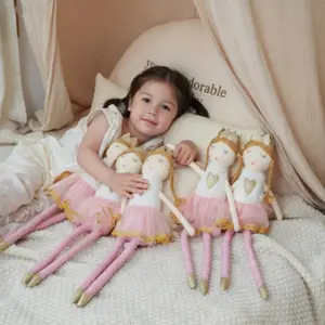 Little Girl Angel Doll, Fairy Ballerina Long Leg Puppet, Role-Playing Toy, Baby Girls Gift, Soft Fabric Material, Soft Dolls, Perfect for Playtime
