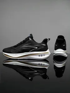 Unisex Lightweight Athletic Running Shoes, Breathable Slip-On Sneakers for Outdoor Jogging & Gym Workouts, High Elasticity Anti-Slip Sole Design