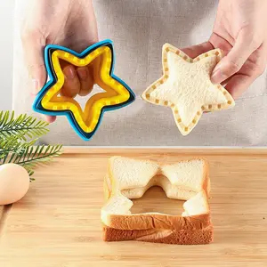 Sandwich Cutter and Sealer - Decruster Sandwich Maker - Peanut Butter and Jelly Crustless Sandwich Bread Pancake Maker Cookie Cutter for Kids Children Boys Girls