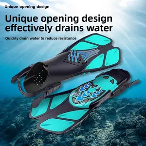 Professional diving fins adjustable foot cover men's and women's freestyle training frog shoes silicone