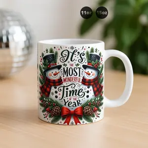 [BNB Christmas Gift] Funny Christmas Gift for Coworker or Friend | 11oz & 15oz Ceramic Coffee Cup with Holiday Vibes