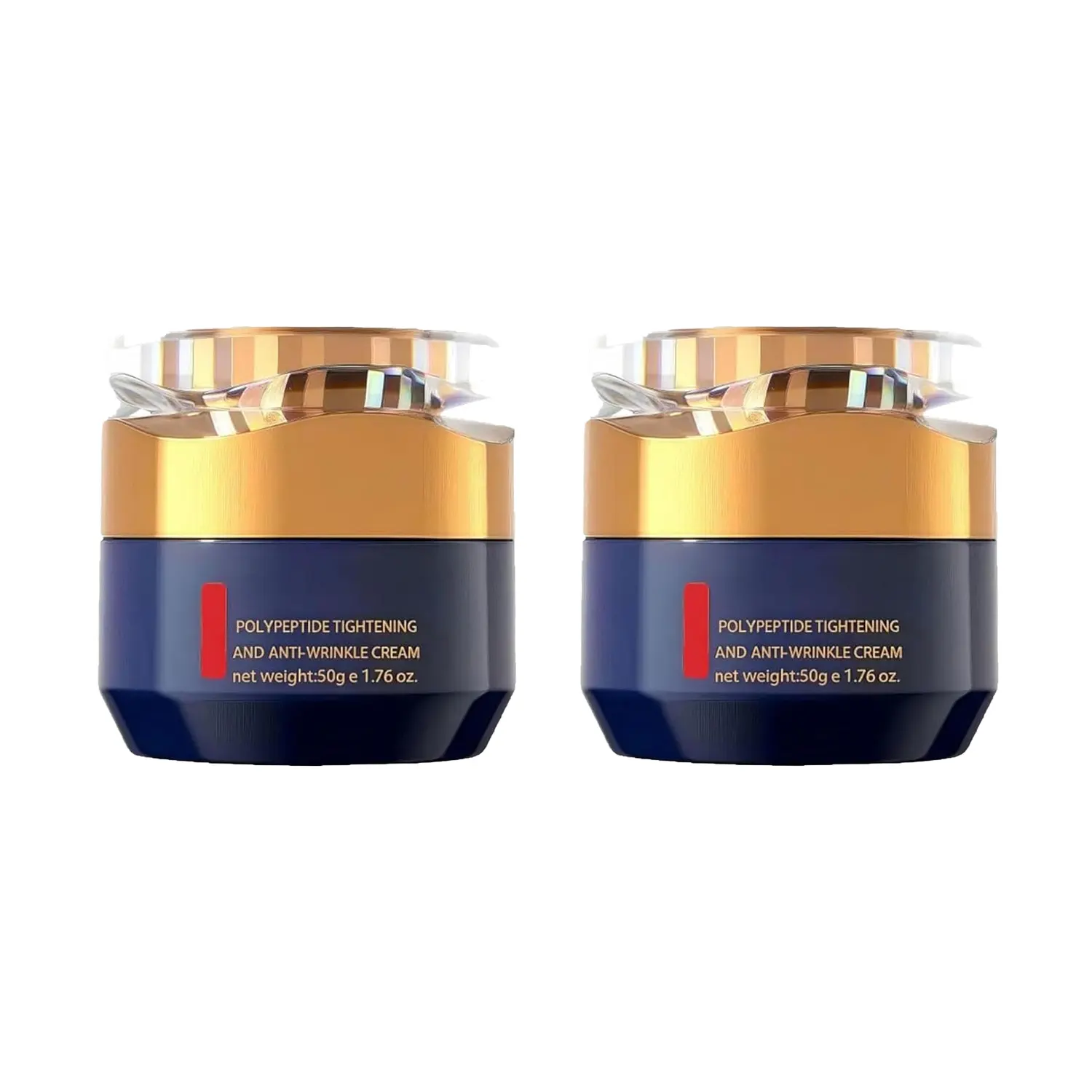 2/1 Pcs Face Cream Peptide Firming Moisturizer, Anti-Wrinkle Polypeptide Full Face Cream for Women Men, Hydrating Nourishing Repair Skincare, Wrinkle Removal Tightening Radiance Fresh Skin, Multi-Pack Gift Set 1.76 fl oz
