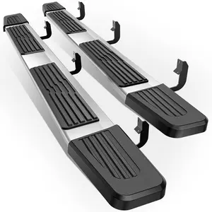 【EYOUHZ】Running Boards Side Step Compatible with 2004-2025 Nissan Titan, 2016-2025 Titan XD - Crew Cab Only, Step Rails White Aluminum Alloy Nerf Bars