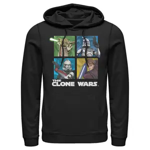Men's Star Wars: The Clone Wars Group Shot Box Up Pull Over Hoodie