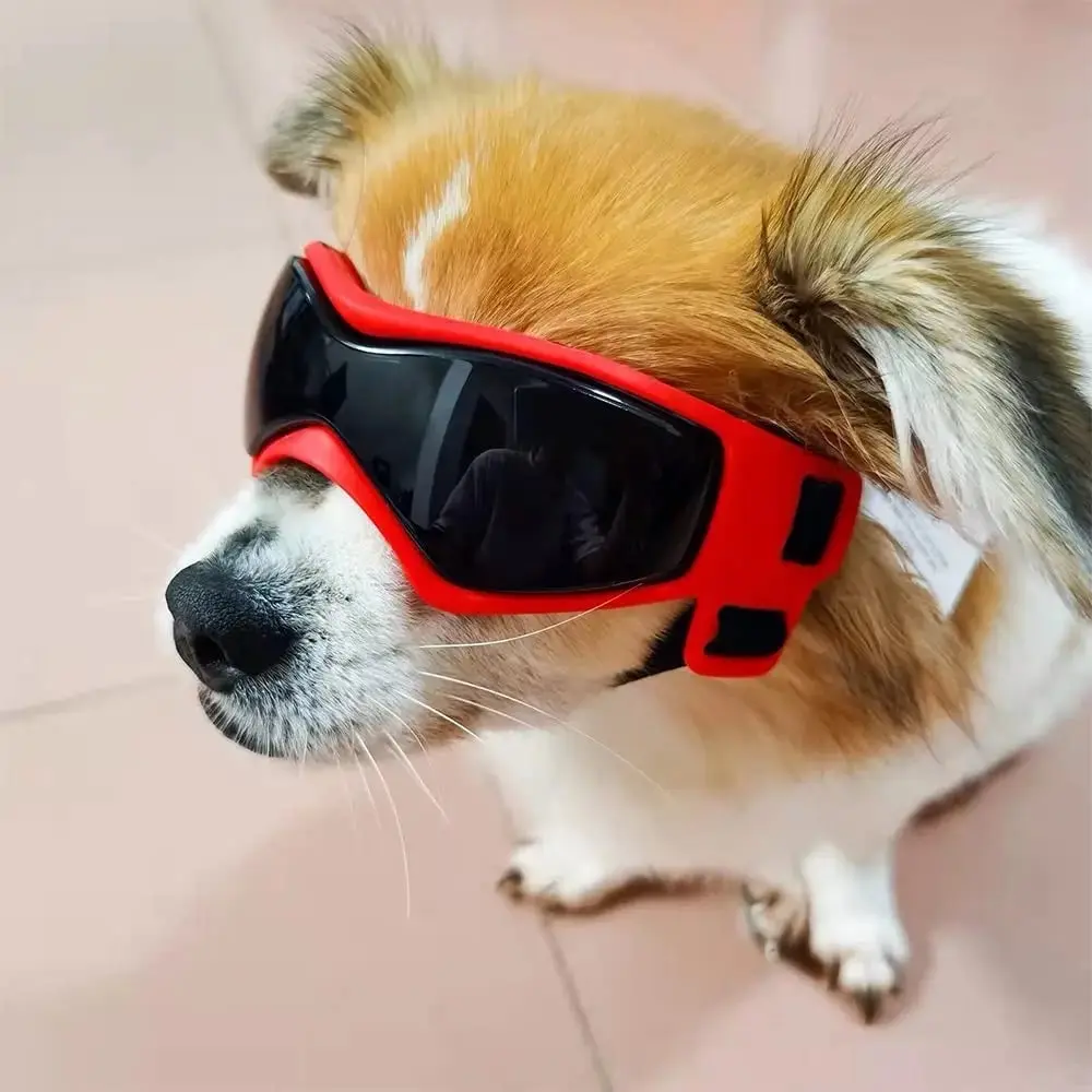 UV Goggles for Dogs and Cats with Windproof Soft Frame and Adjustable - Ideal for Car Rides, Hiking, and Outdoor Activities