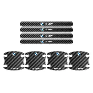 Carbon Fibre PVC Car Door Handle Bowl Protective Stickers Anti-collision Decal For BMW F25 F26 F16 F15 F34 F07 F40 F10 F45 F46 G20 G22 G23 G12 F13