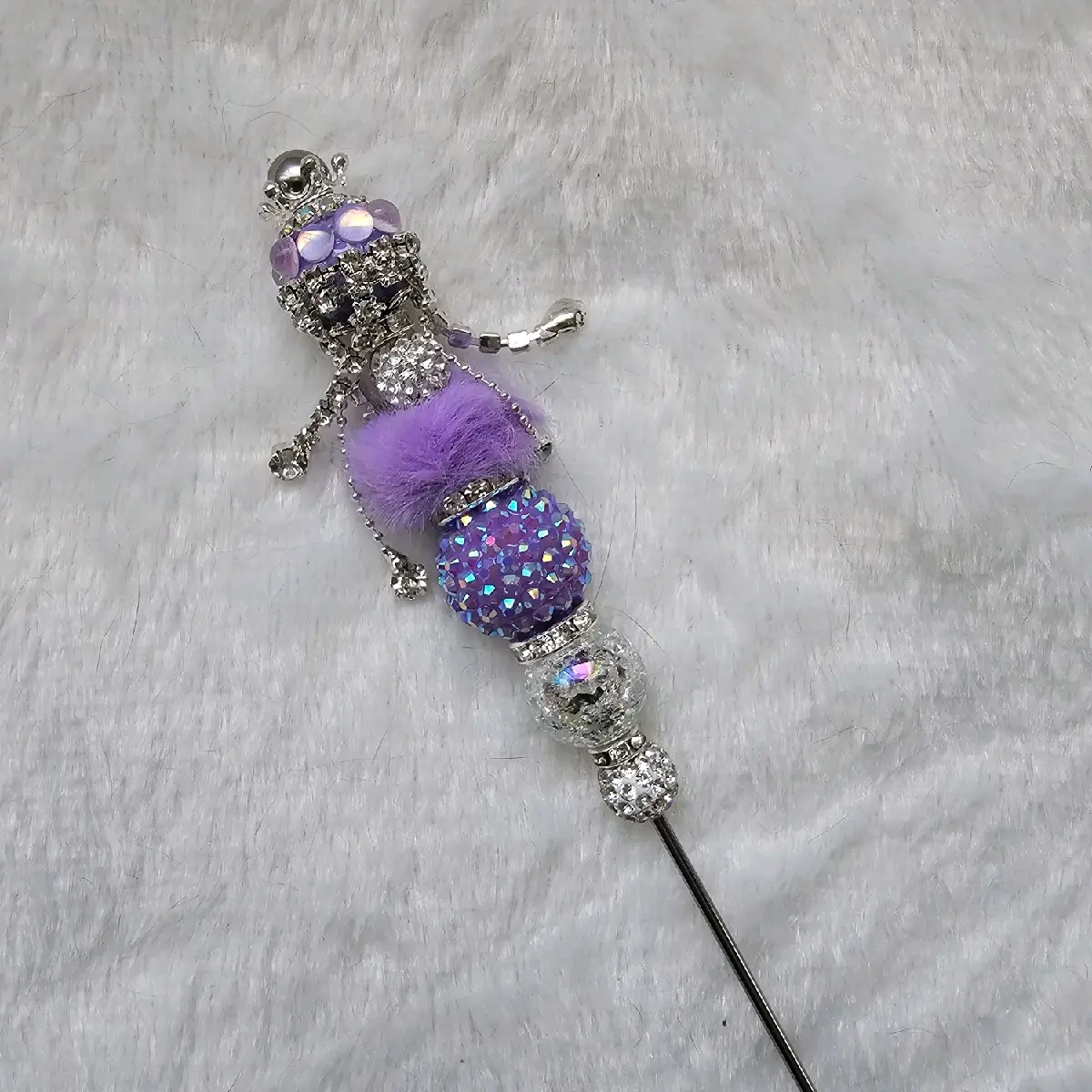 Purple crown dangle