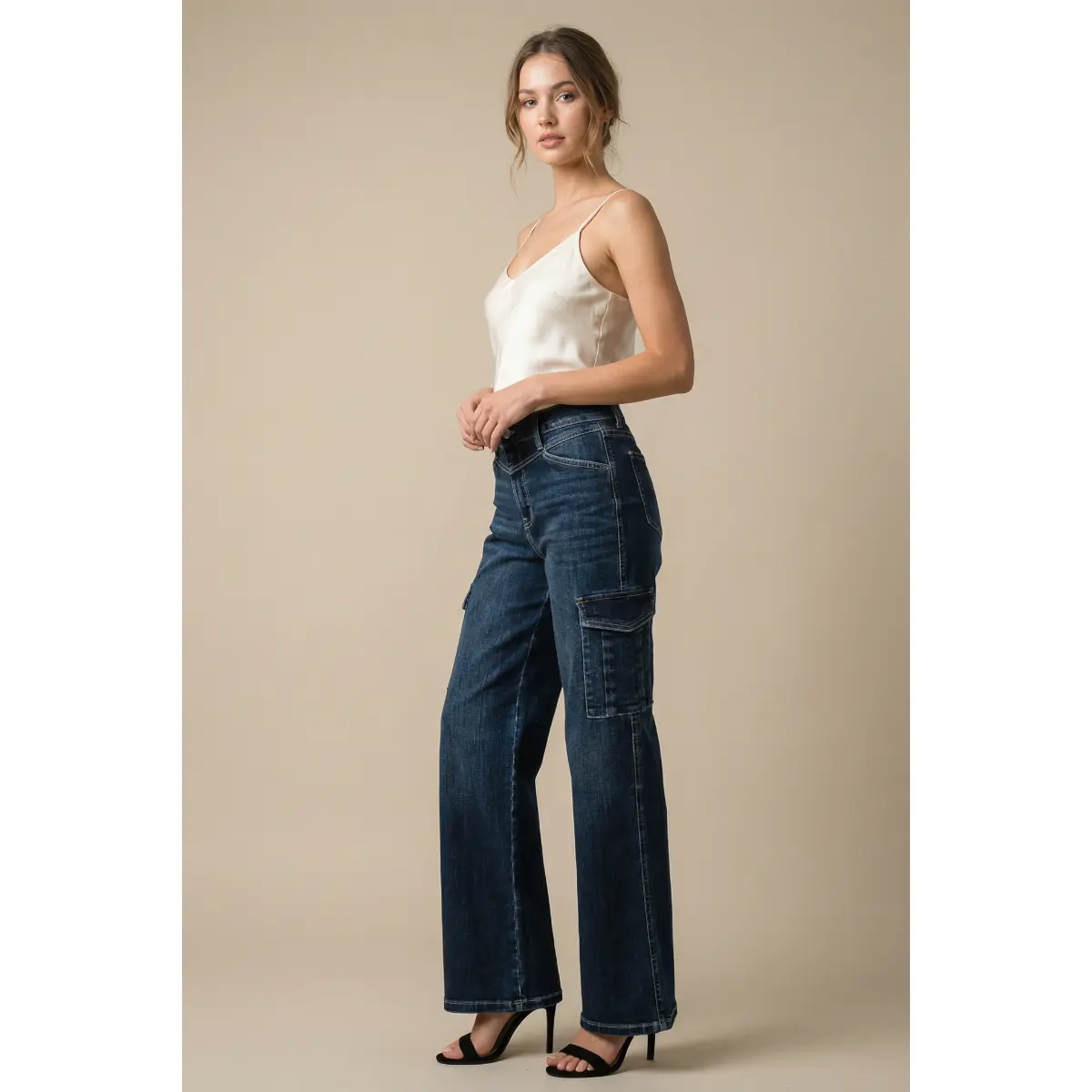 Lauren 90 Wide High Rise Wide Jeans