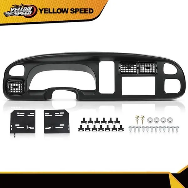 ALLGOOD Double Din Dash Stereo Install Kit for 1998-2002 Dodge Ram - Aftermarket Radio Car Audio Interior Accessory