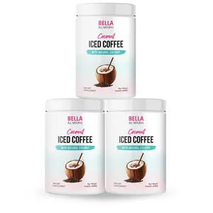 3 Pack Bella All Natural Coconut Iced Coffee - 500g