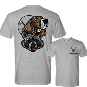 Coonhound & Raccoon Hunting T-Shirt, Night Hunt Dog Graphic Tee, Raccoon Hunter Shirt, Funny Wildlife Hunting Apparel, Gift for Coon Hunters