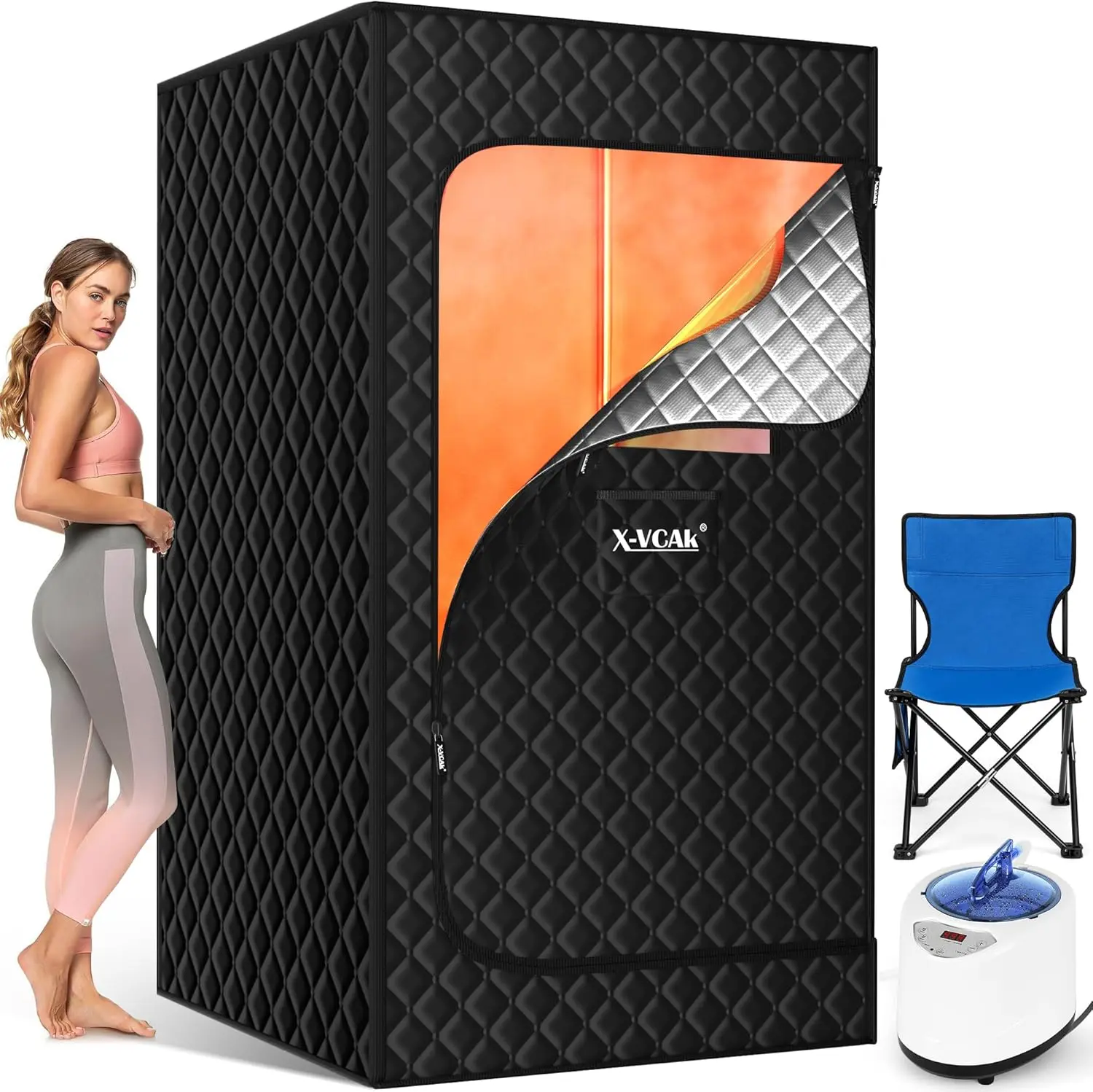 Portable Sauna Tent for Home Use – Foldable Personal Relaxation Booth with Fast Heating & Easy Setup