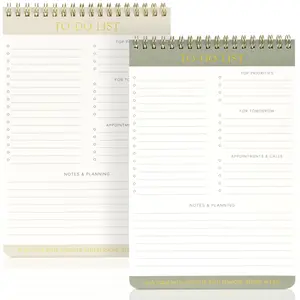 Aesthetic To Do List Note Pad Set Of 2 - Quality Lined Legal Pads For Women - The Perfect Writing Work Notepads, Notebooks and Office Desk Supplies to Easily Organize Your Daily & Weekly Tasks